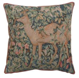 Two Does In A Forest Large French Cushion