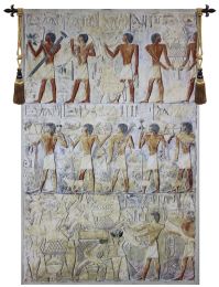 Saqqarah Beige Belgian Tapestry Wall Art