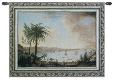 View Of Naples Wall Tapestry