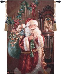 Santa Not a Creature Fine Art Tapestry