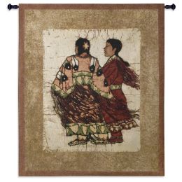 Native Sisters Wall Tapestry