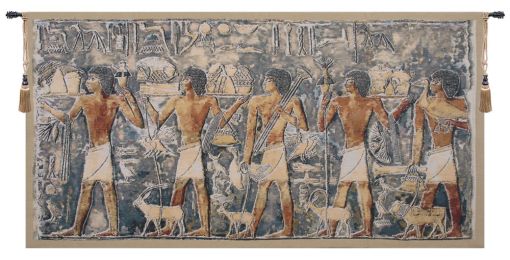 Saqqarah Blue Part 2 Belgian Tapestry Wall Art