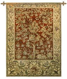 Tree Of Life Ruby Large Wall Tapestry