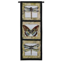 Butterfly Dragonfly II Tapestry Wall Tapestry