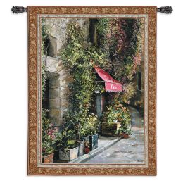 St Moritz Cafe Small Wall Tapestry