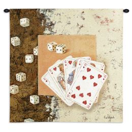 Playing Cards and Dice Wall Tapestry
