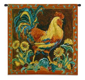 Rooster Rustic Wall Tapestry