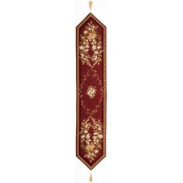 Aubusson Red French Table Runner