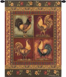 Mediterranean Rooster Fine Art Tapestry