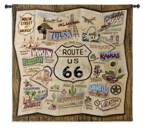 Route 66 Wall Tapestry