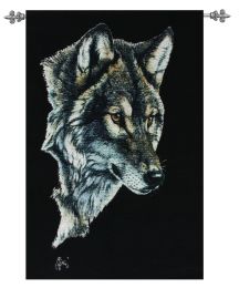 The Wolf Portrait Fine Art Tapestry