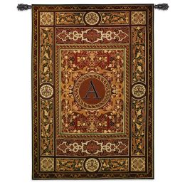 Monogram Medallion A Wall Tapestry