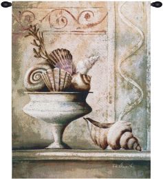 Shells In Vase Fine Art Tapestry