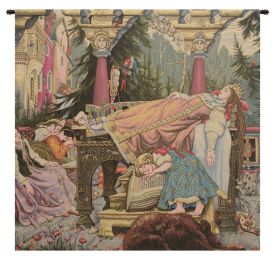Sleeping Beauty Italian Square Italian Tapestry