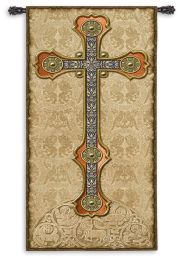 Vertical Cross Wall Tapestry