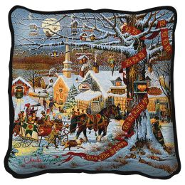 Small Town Christmas Pillow