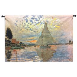 Monet Sailboat Large Excl Wall Tapestry