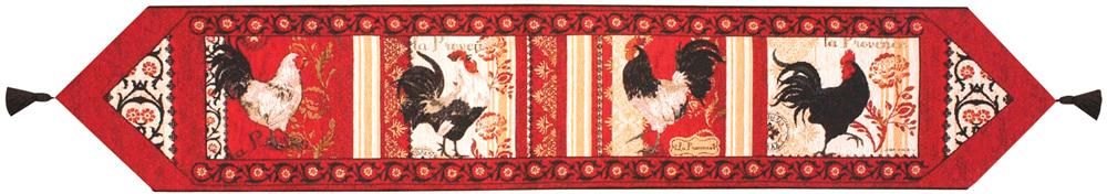 La Provence Roosters Table Runner Table Mat