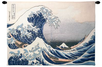 La Vague D'Hokusai French Tapestry