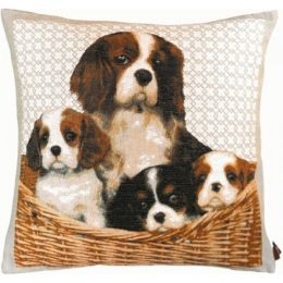 Cavalier King Charles Family French Cushion