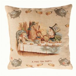 The Tea Party Alice In Wonderland I French Cushion