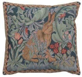 Rabbit As William Morris 3 French Cushion