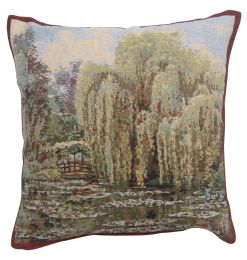 Bridge Monet's Garden  European Cushion