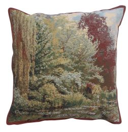 Trees Monet's Garden European Cushion