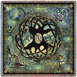 Celtic Tree of Life Tapestry Small Blanket