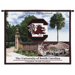 University of South Carolina Gamecocks On My Mind Wall Tapestry