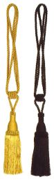 Gold or Black Tapestry Tassel (Size: H 24 x W 3(Gold W/Tapestry))