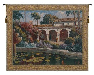 Mission Reflection Belgian Tapestry Wall Art (Size: H 51 x W 64)