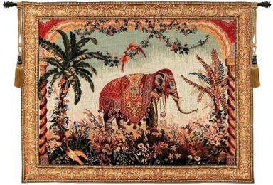 Royal Elephant French Tapestry (Size: H 35 x W 45)