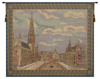 Brussels Place Tapestry (Size: H 37 x W 44)