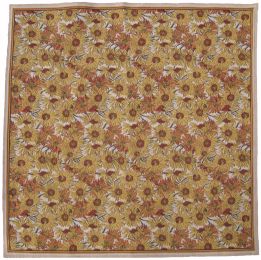 Sunflowers Table Cover Afghan Throw (Size: H 51 x W 51)