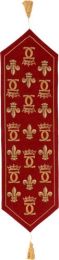 Chenonceau Rouge French Table Runner (Size: H 14 x W 62)